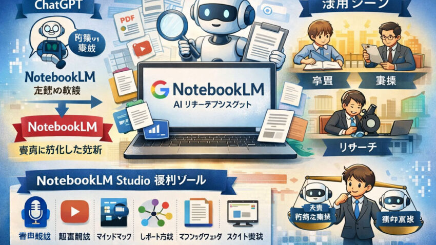 NotebookLMの理解度が少し深まった。