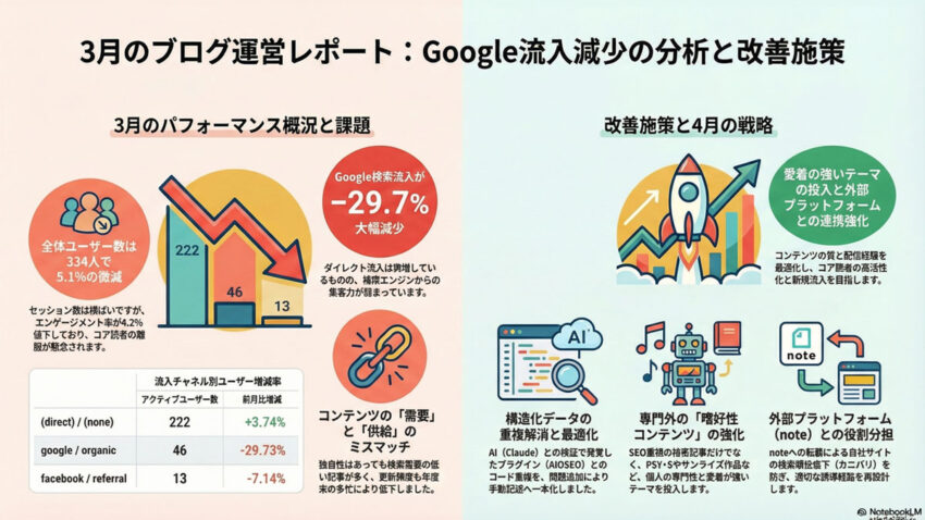 このブログの3月のアクセス数は？